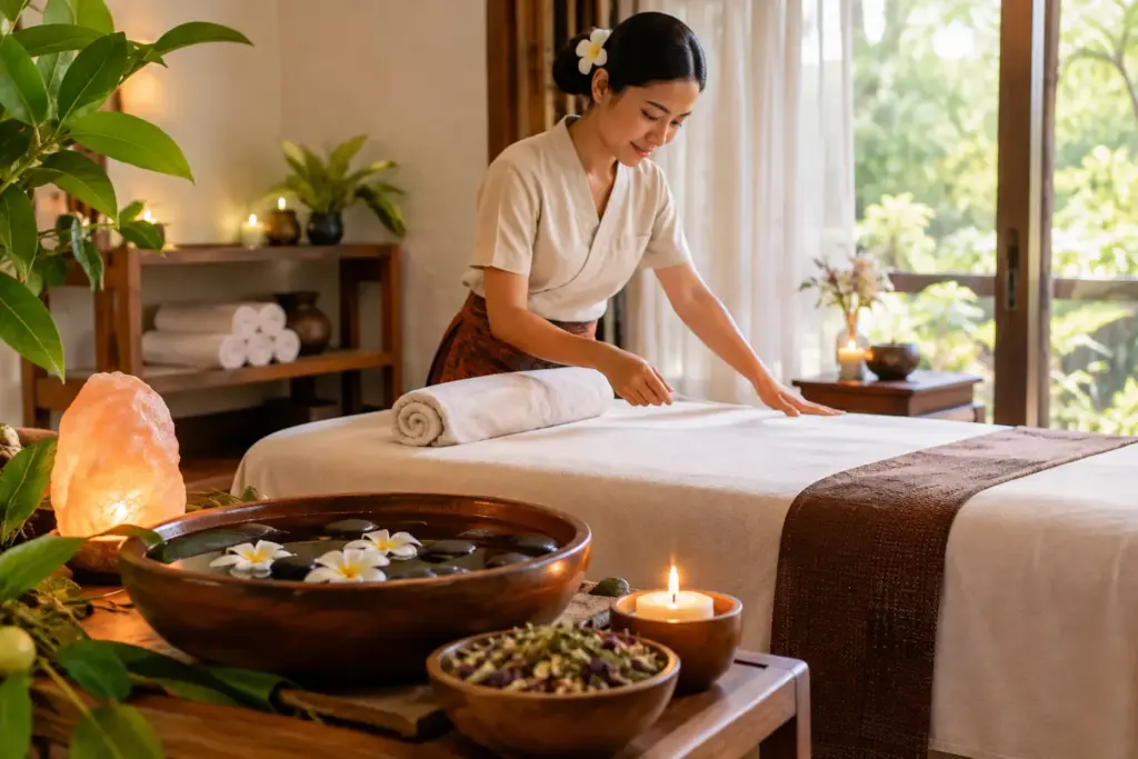 4 Elemente Massage für tiefe Entspannung